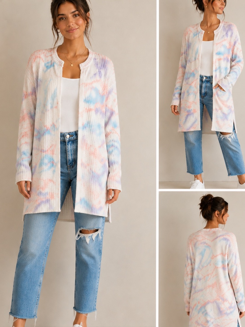 POL Pastel Cardigan Sweater NWOT